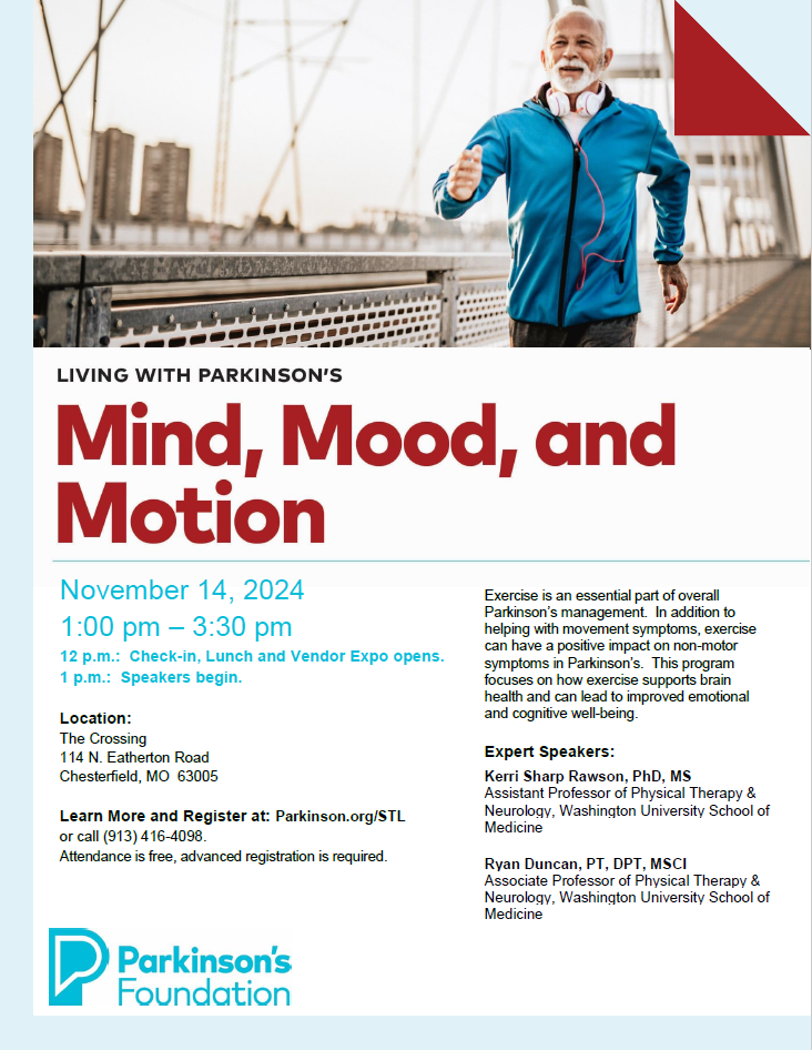 Living with Parkinson's Mind Mood and Motion