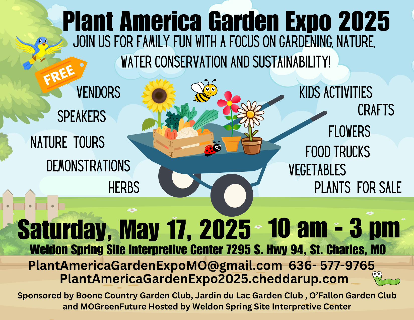 Plant America Garden Expo 2025, Saturday, May 17 at the Weldon Spring Site Interpretive Center