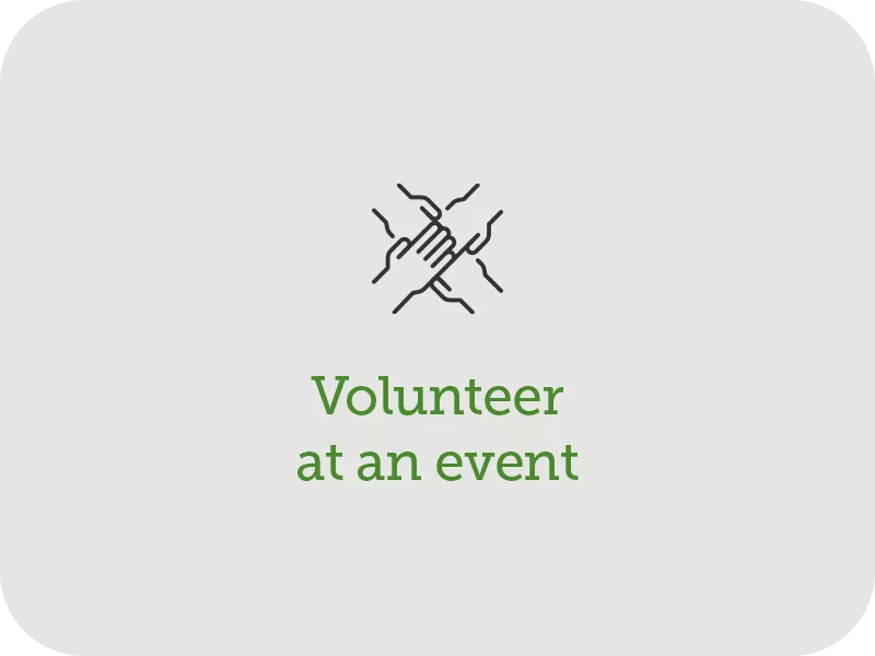 Volunteer at an event