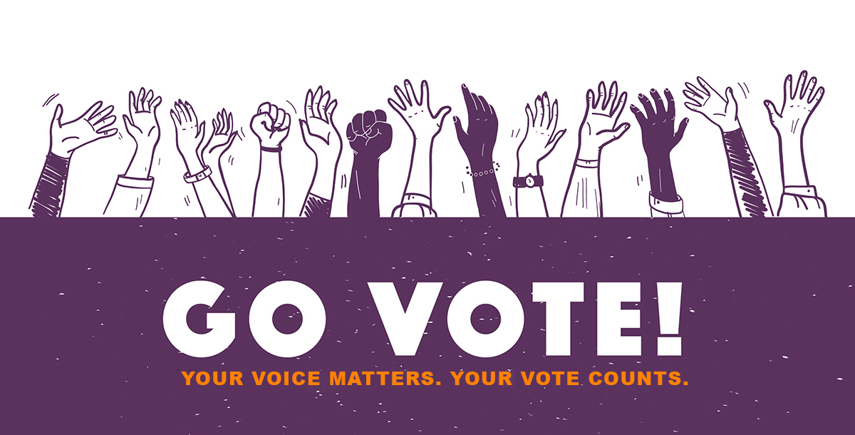 Image. Go vote! Your voice matters. Your voice counts.